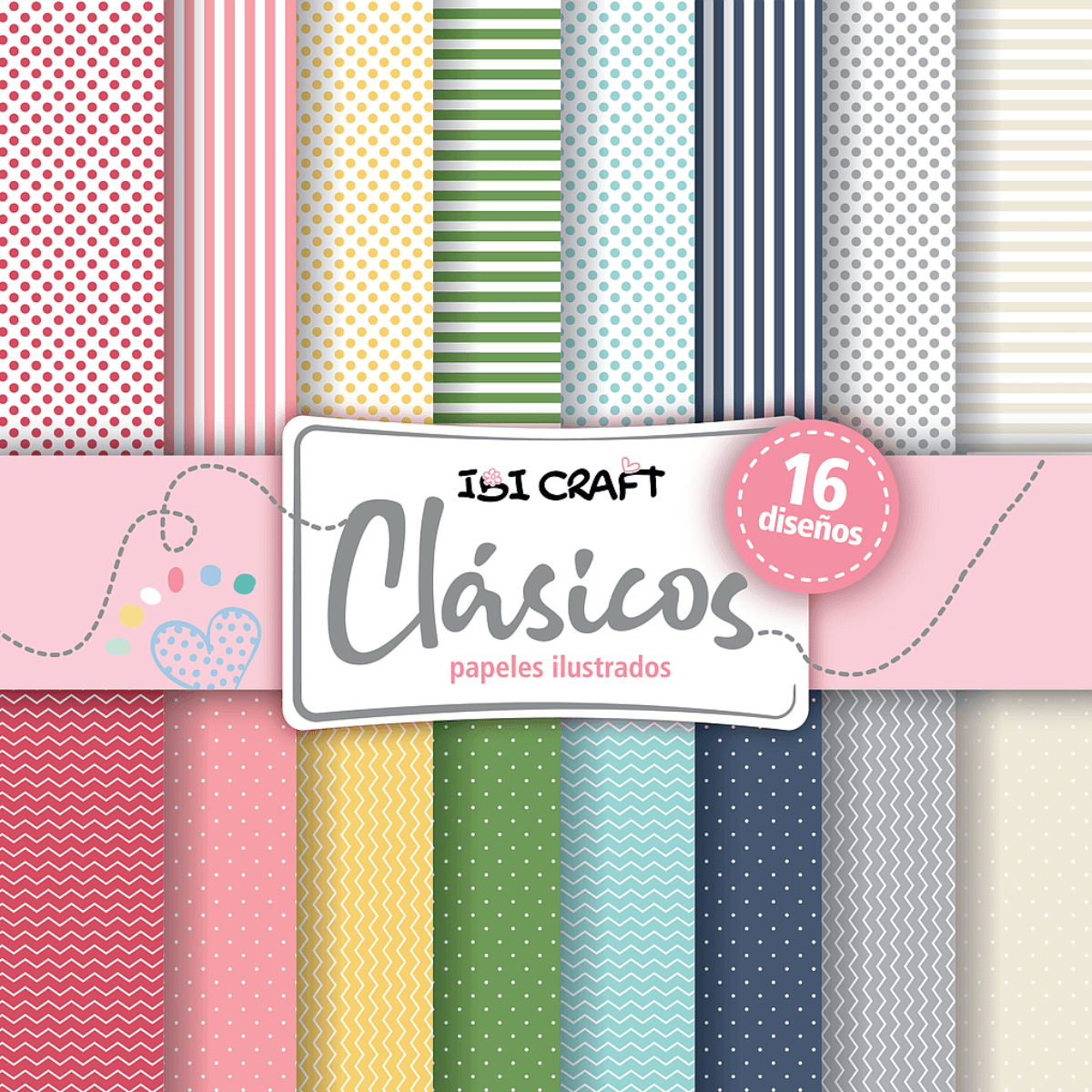 Block Cartulina Diseños - Ideal Para Scrapbook Ibi Craft