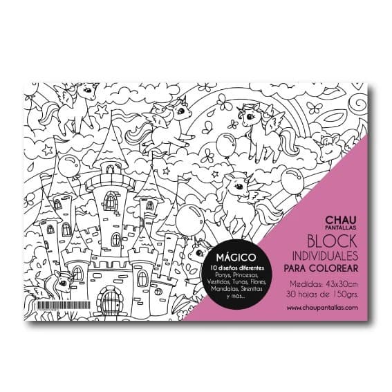 Block Magico para Colorear - Chau Pantallas