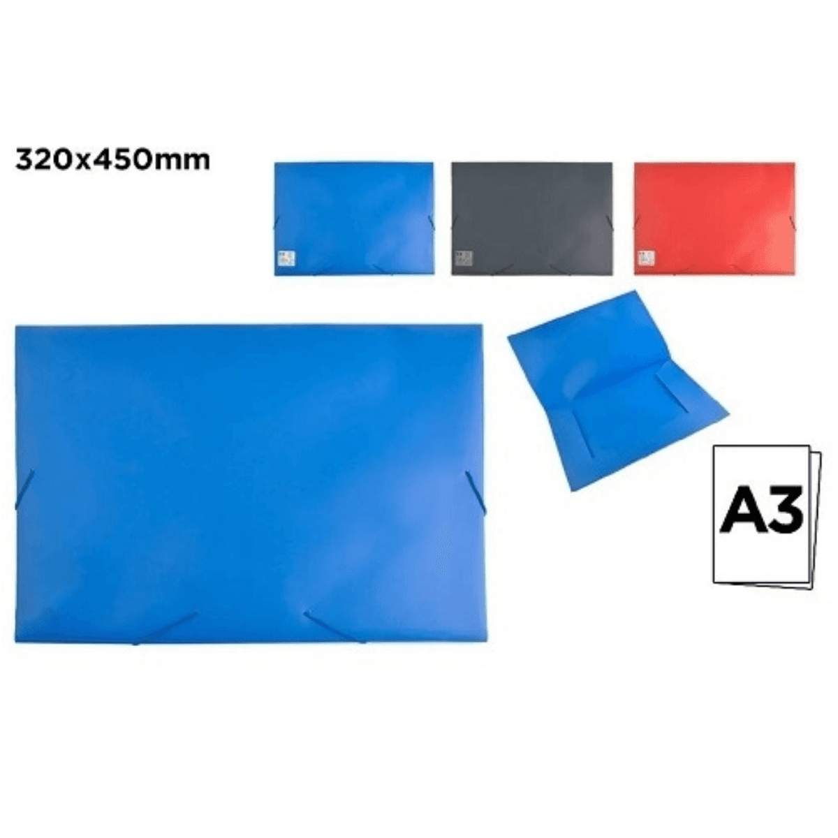 Carpeta con Elastico A3 Plastica