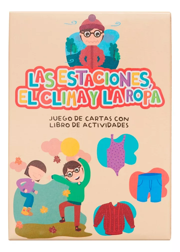 Cartas Didacticas Las Estaciones, El Clima Y La Ropa - Barco de Papel