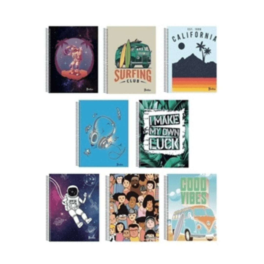 Cuaderno 48 Hojas Rayado C/Espiral - Ilustra