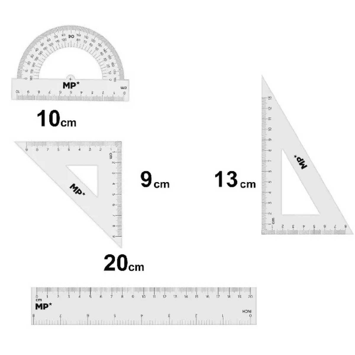 Juego de Geometria 20cm