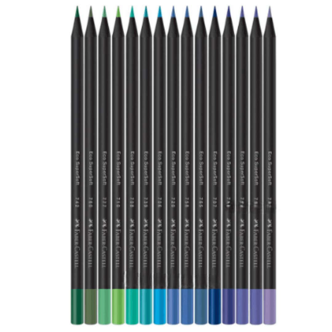 Lapices de Colores Supersoft x15 Frios - Faber Castell