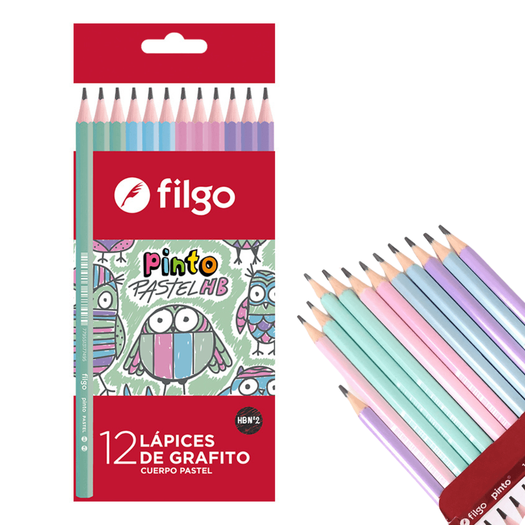 Lapiz de Grafito Pasteles HB 2 - Filgo