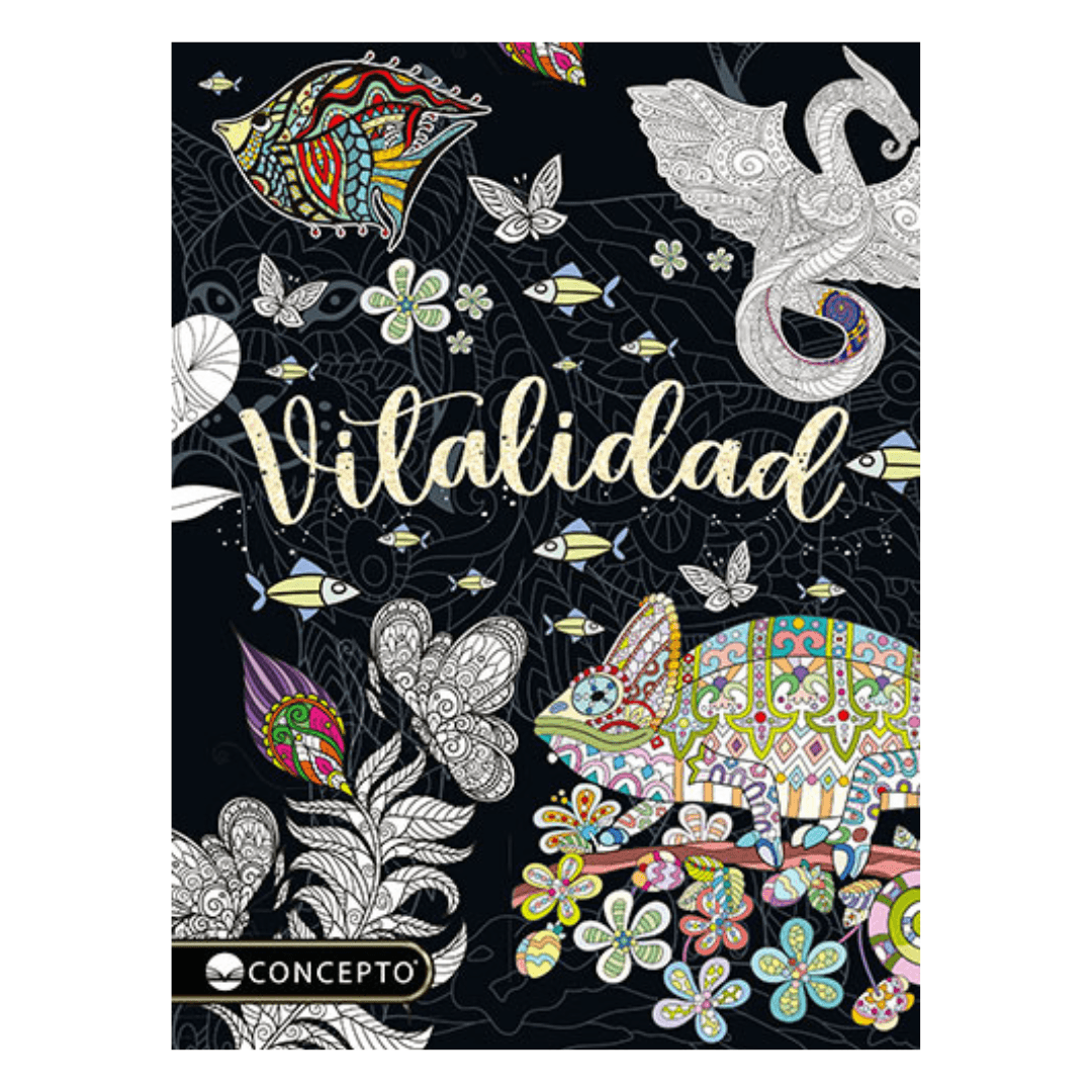Libro para Colorear Vitalidad - Relax Arte Glitter