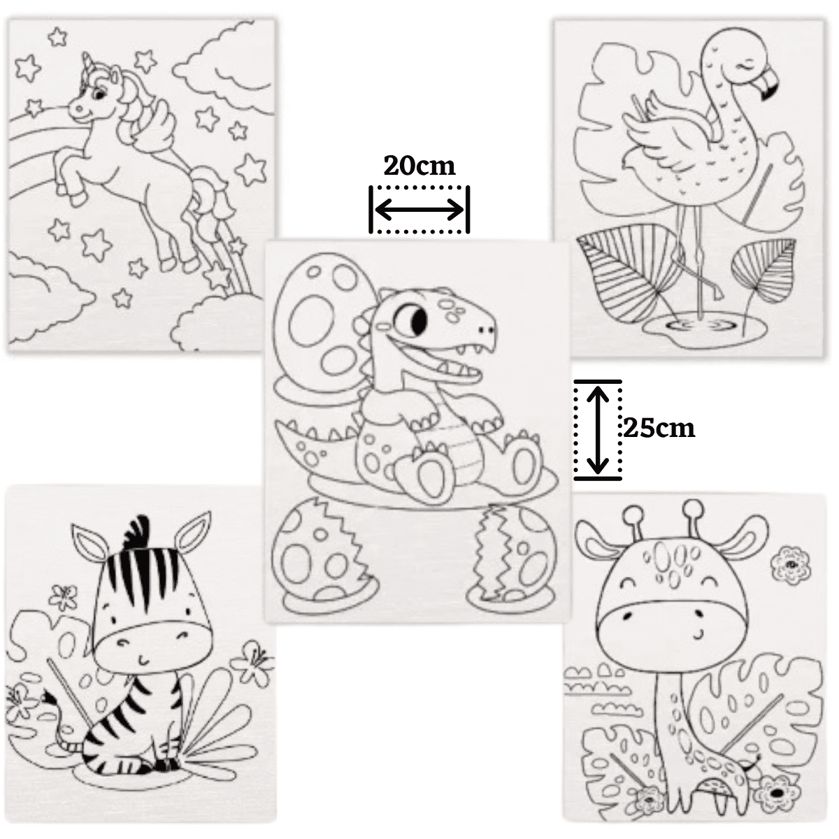 Lienzo con Bastidor Infantil con diseño 20x25cm