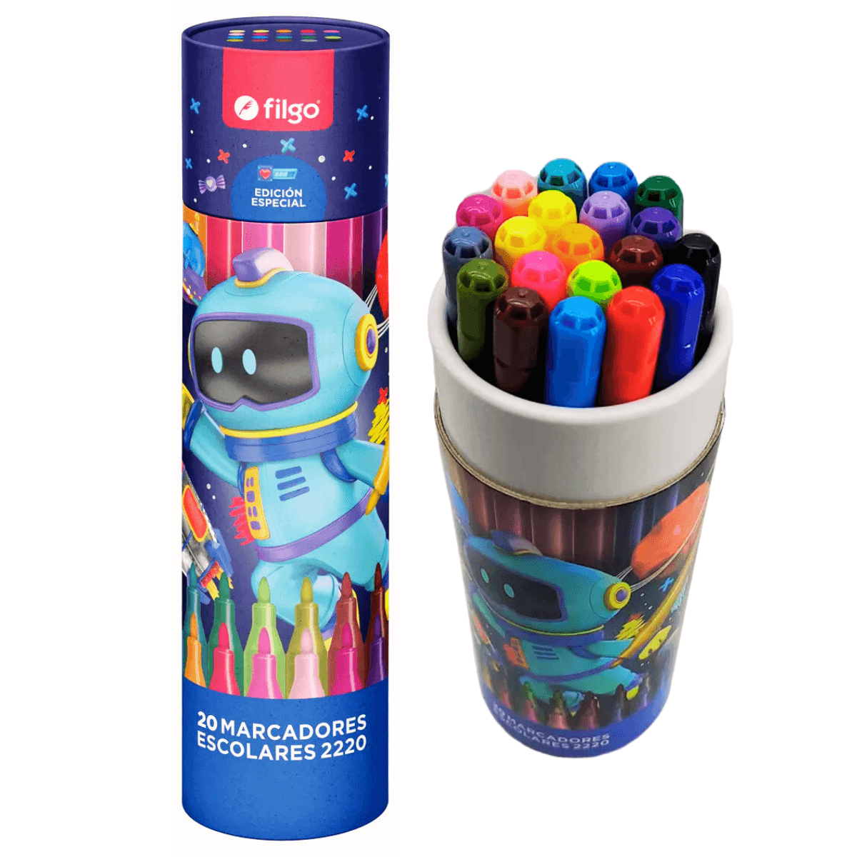Marcadores Filgo Gamer Tubo X20