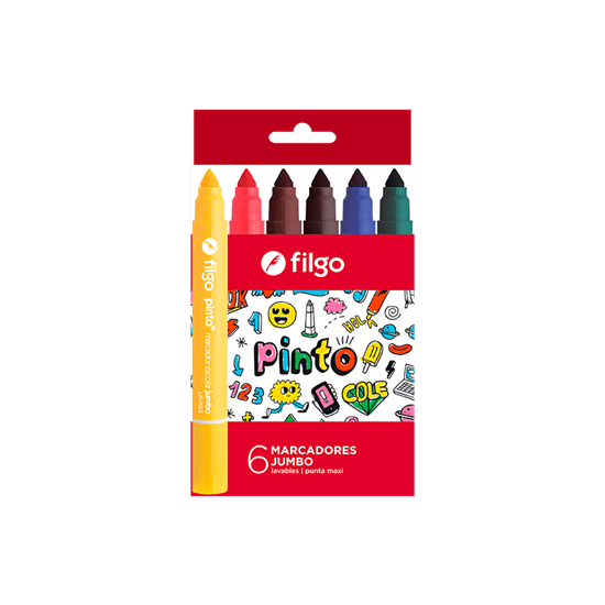 Marcadores Jumbo x6 - Filgo