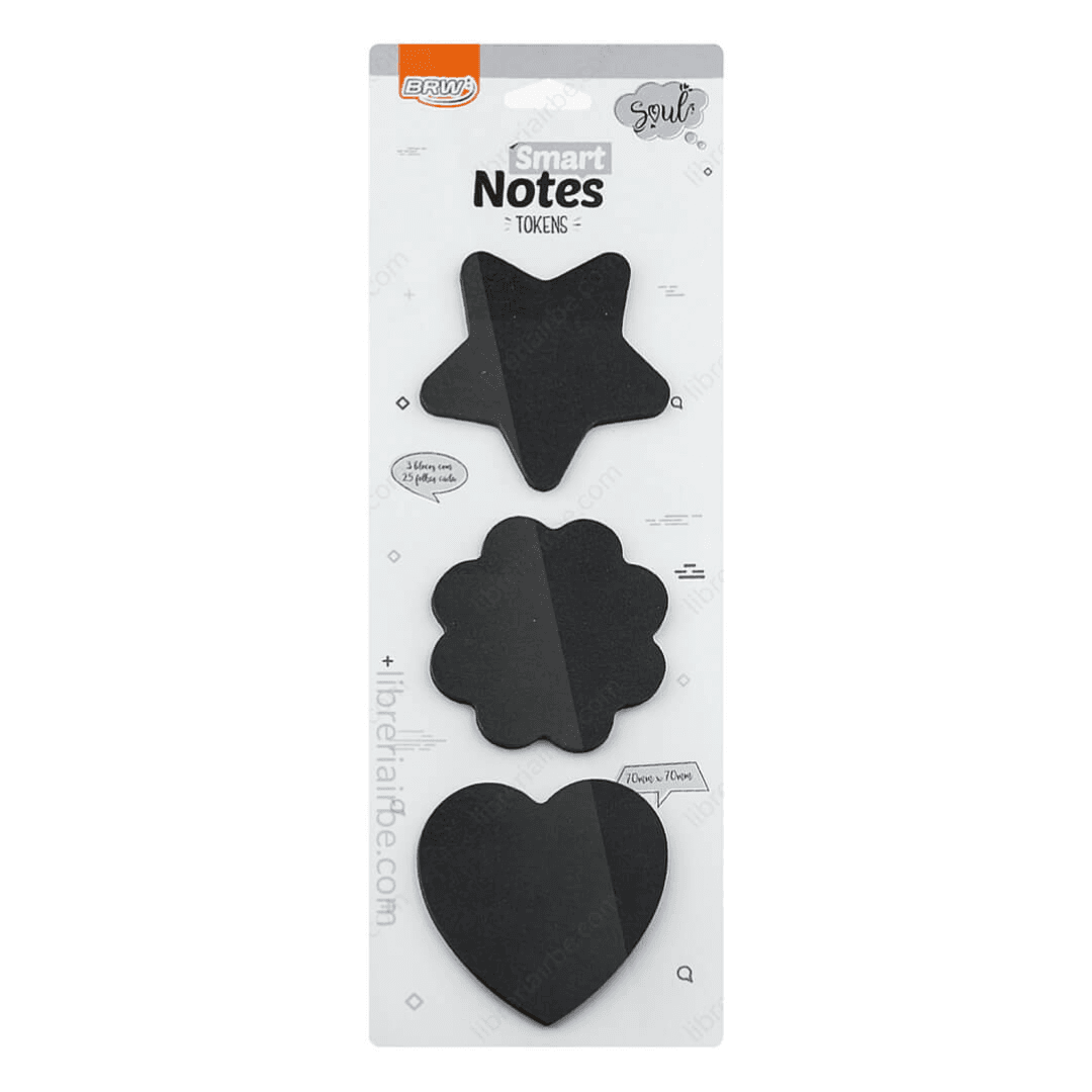 Notas adhesivas Negras - BRW