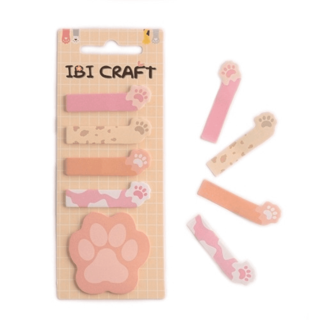 Notas adhesivas y Post It Huellitas - Ibi Craft