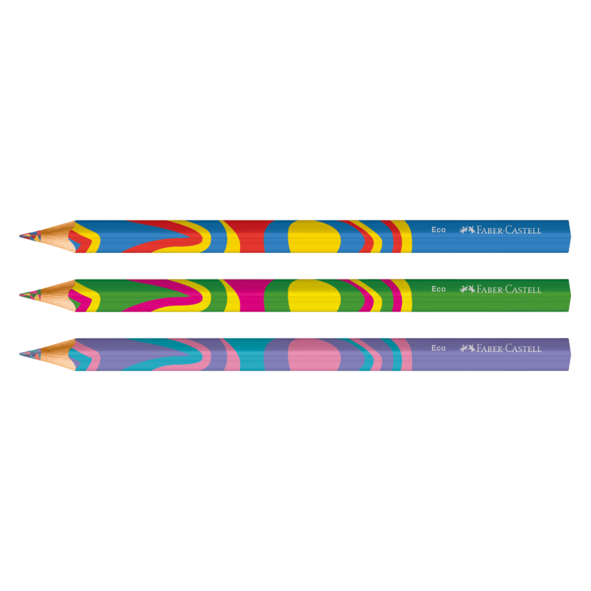Pack x3 Lapiz Fantasia Multicolor Rainbow - Faber