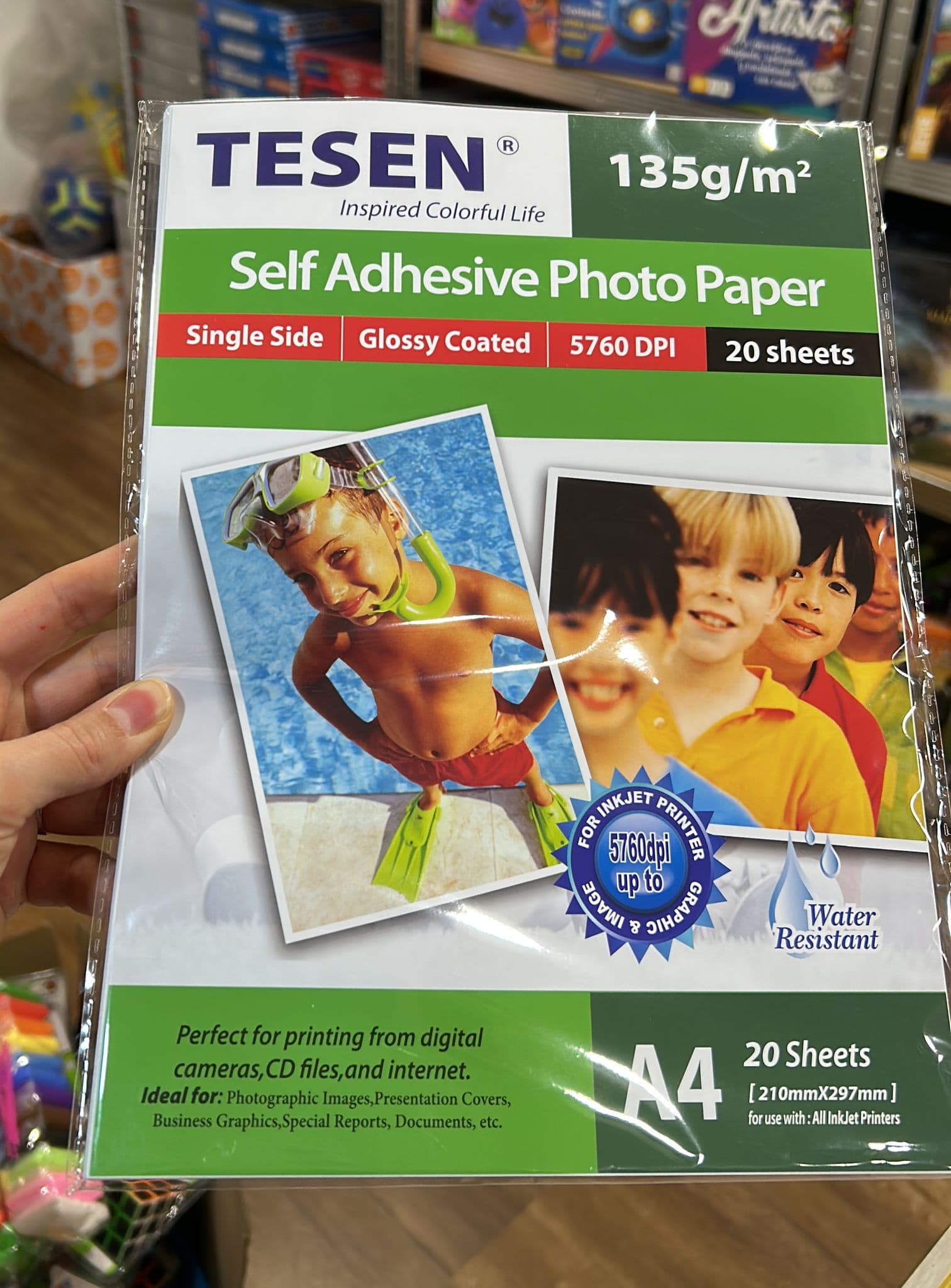 Papel Fotografico Autoadhesivo