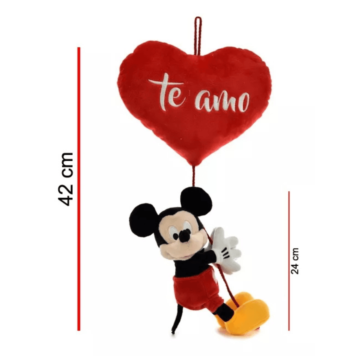 Peluche Mickey Colgando de Corazon