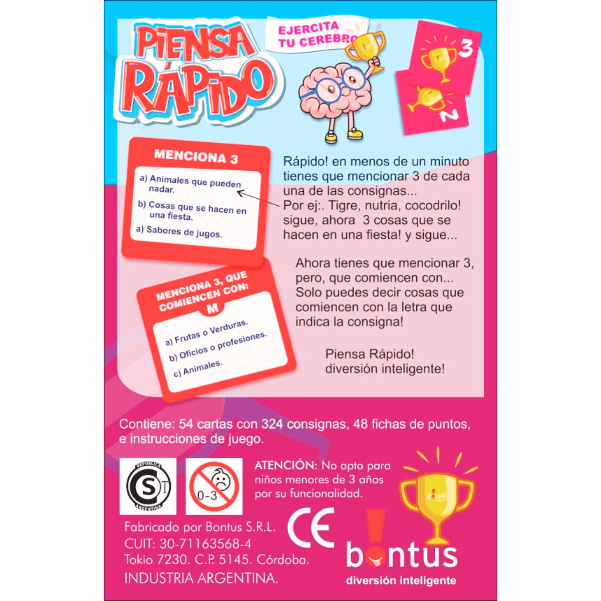 Piensa rapido - Bontus
