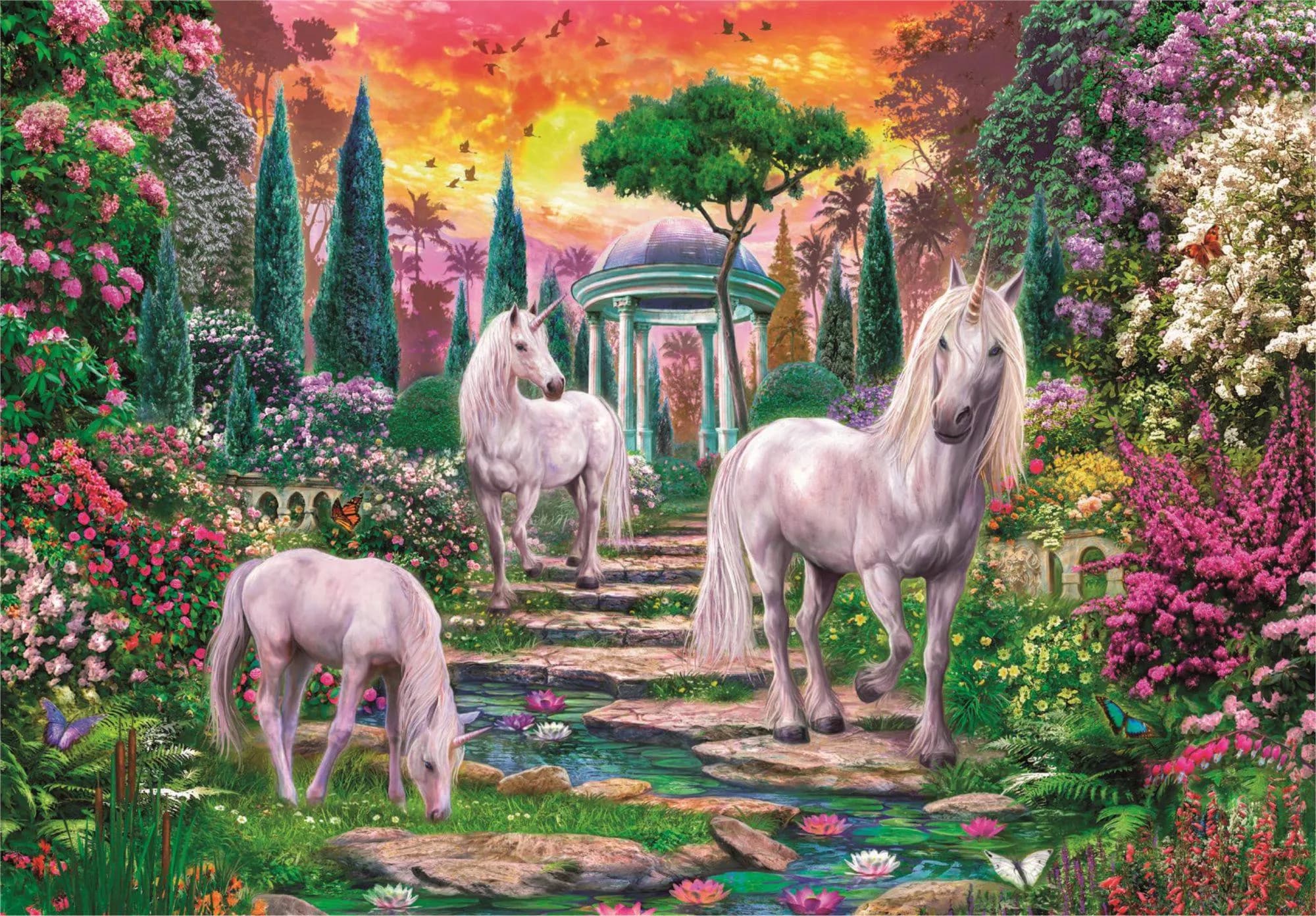 Puzzle Clementoni 2000 piezas - Jardin de Unicornios
