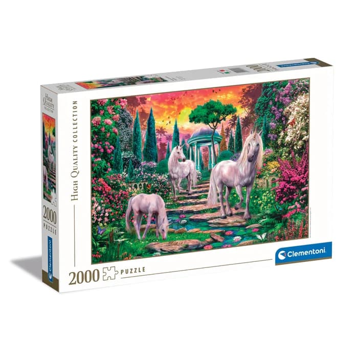 Puzzle Clementoni 2000 piezas - Jardin de Unicornios