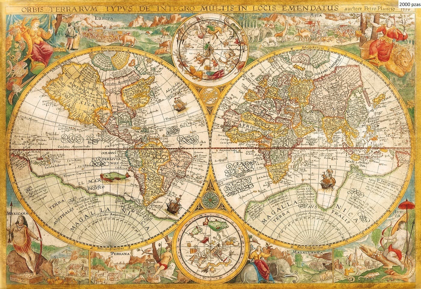 Puzzle Clementoni 2000 piezas - Mapa