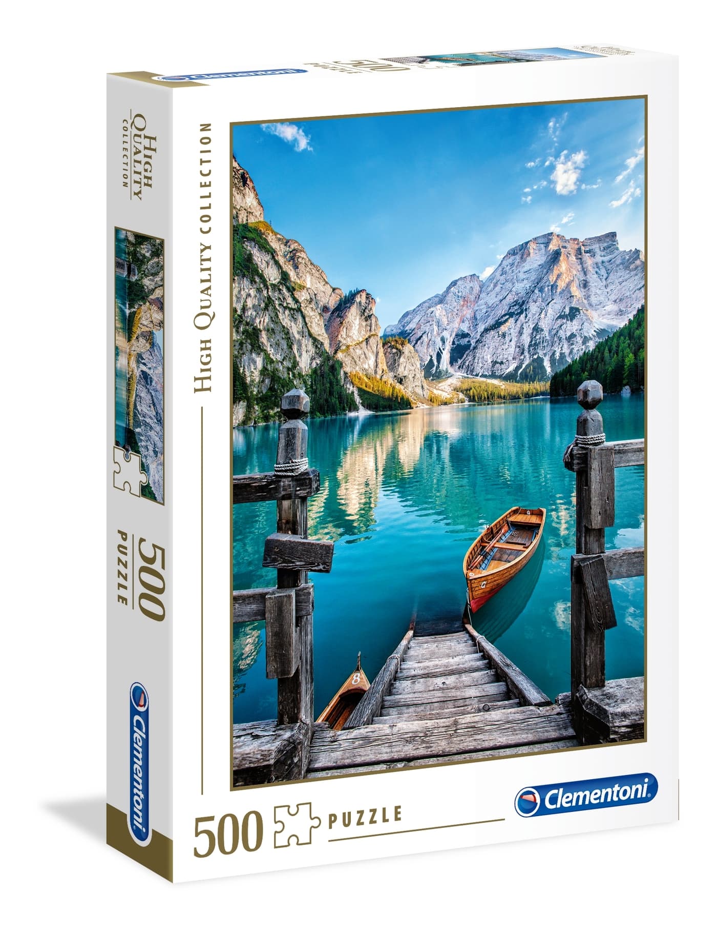 Puzzle Clementoni 500 piezas - Braies Lake