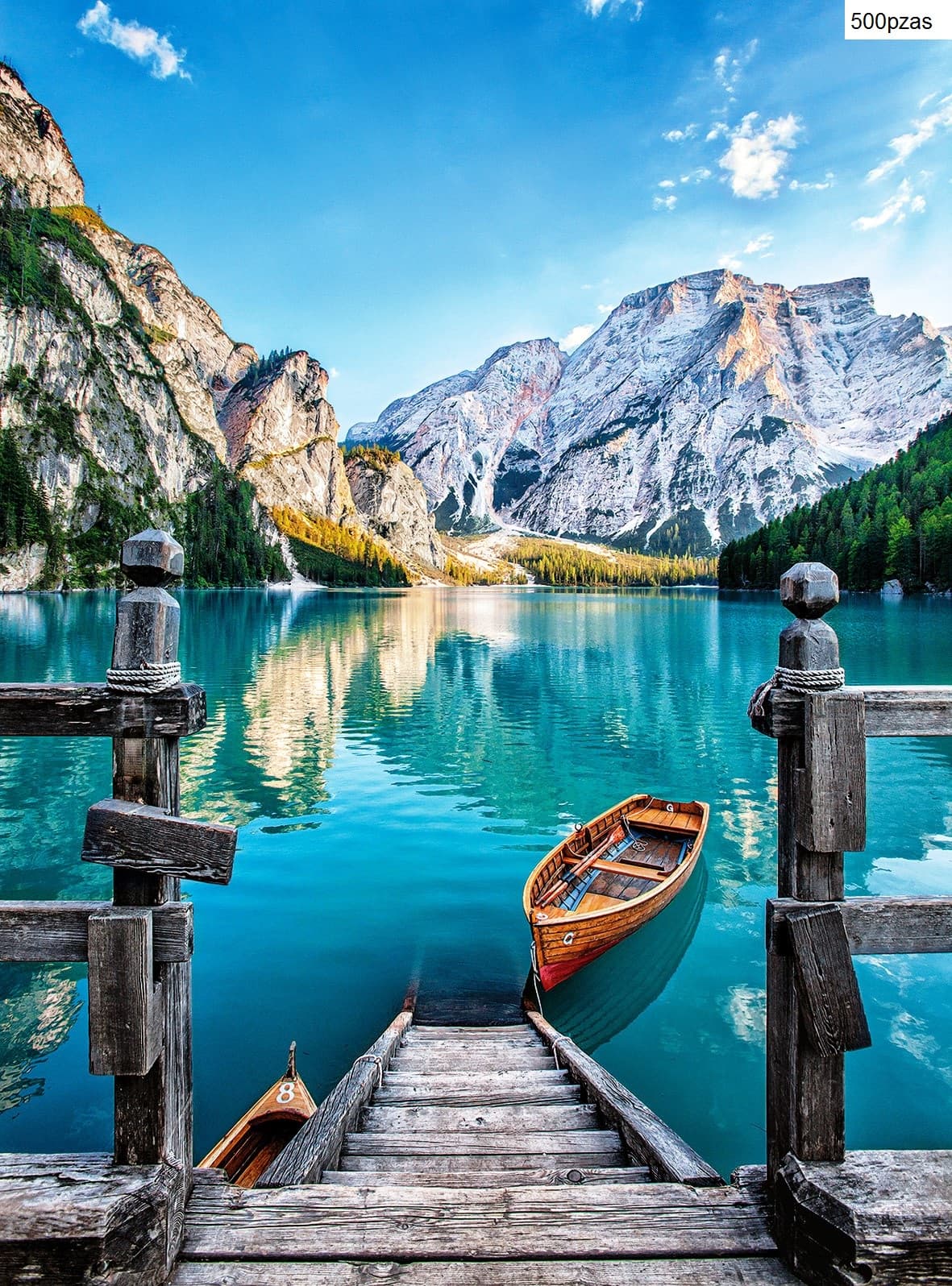 Puzzle Clementoni 500 piezas - Braies Lake