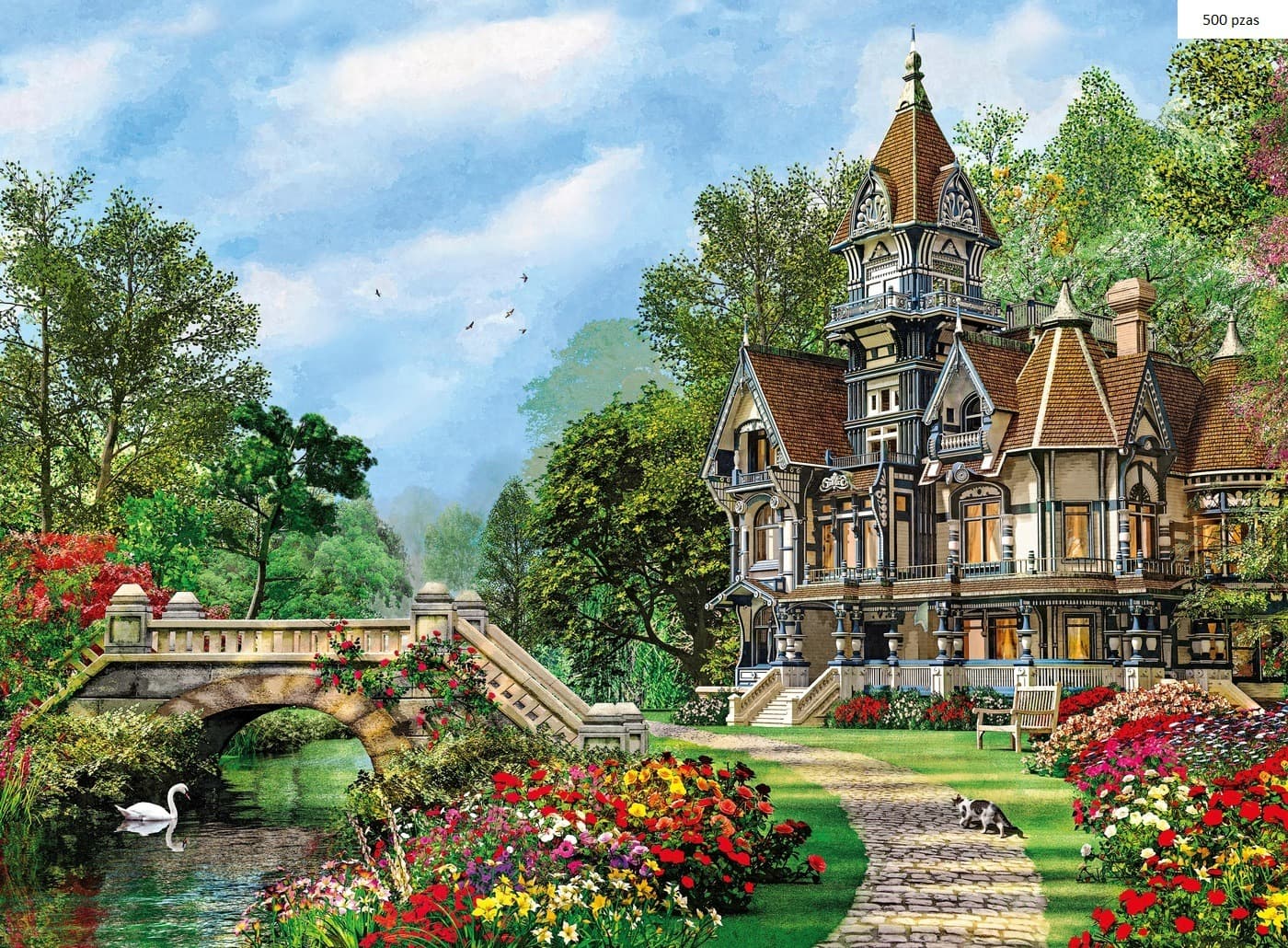 Puzzle Clementoni 500 piezas - Old Waterway Cottage