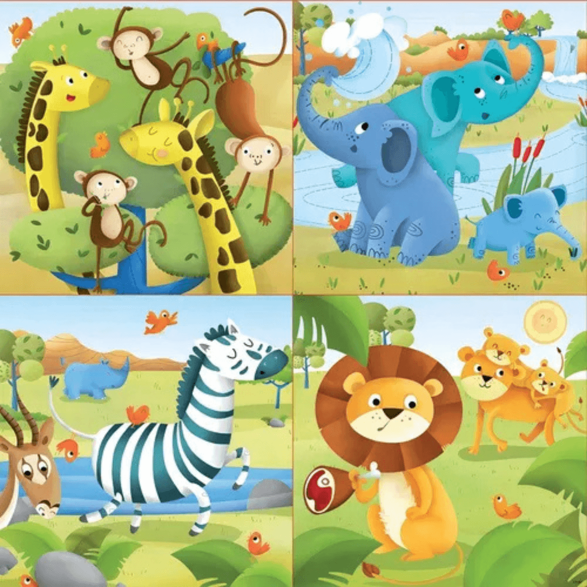 Puzzle Progresivo Educa - Animales