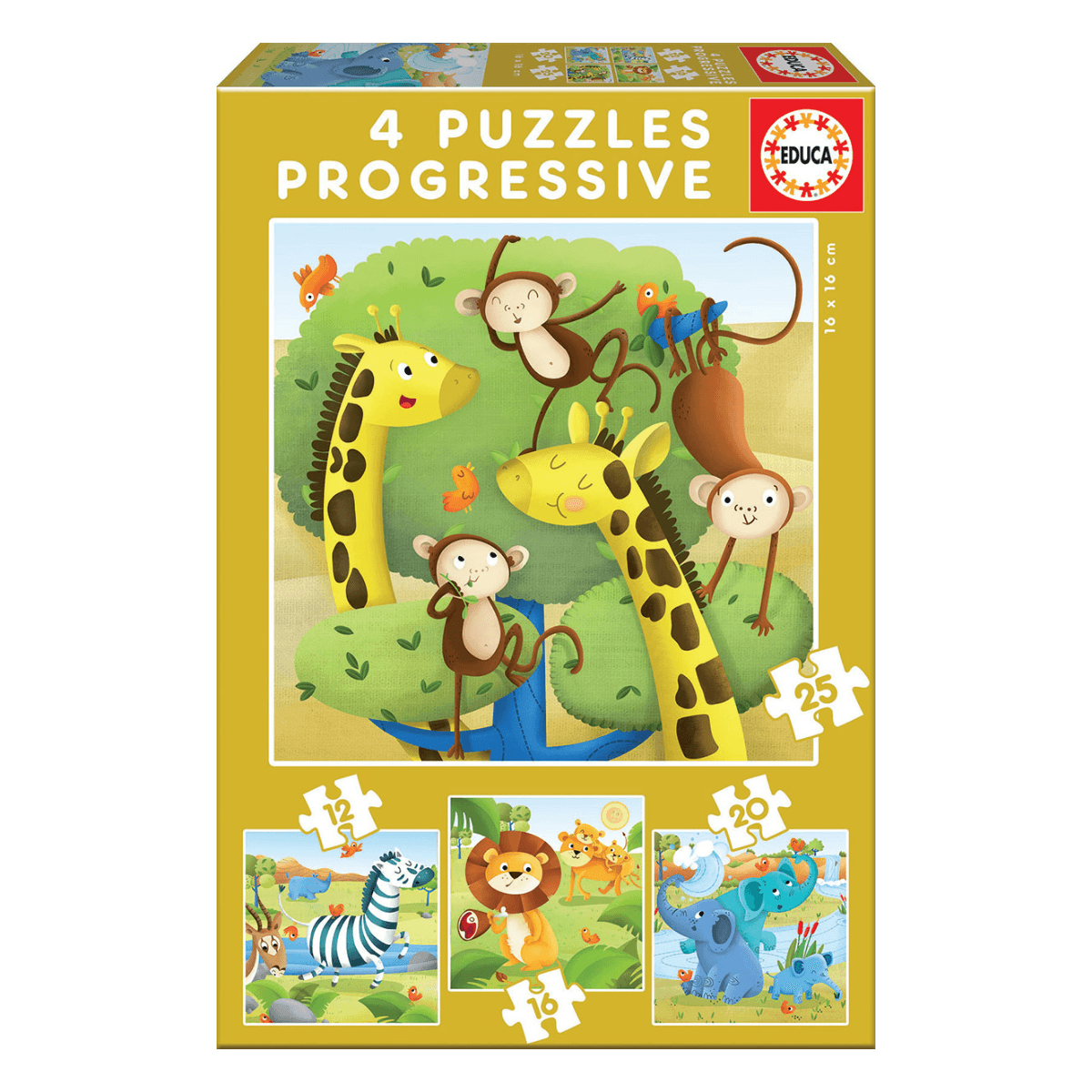 Puzzle Progresivo Educa - Animales