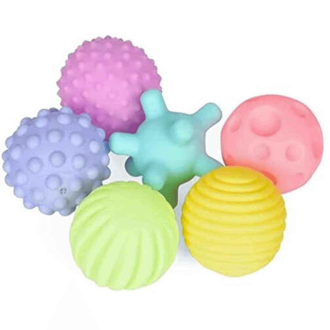 Set pelotas Sensoriales x6 con Textura